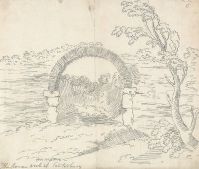 The Roman Arch at Canterbury by John Robert Cozens